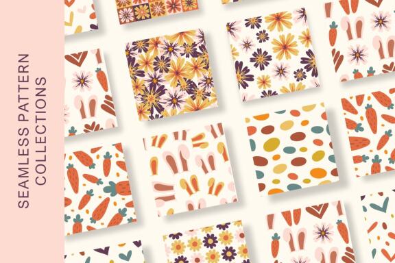 Easter Have Fun Seamless Pattern