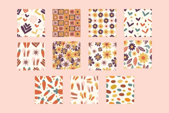 Easter Have Fun Seamless Pattern