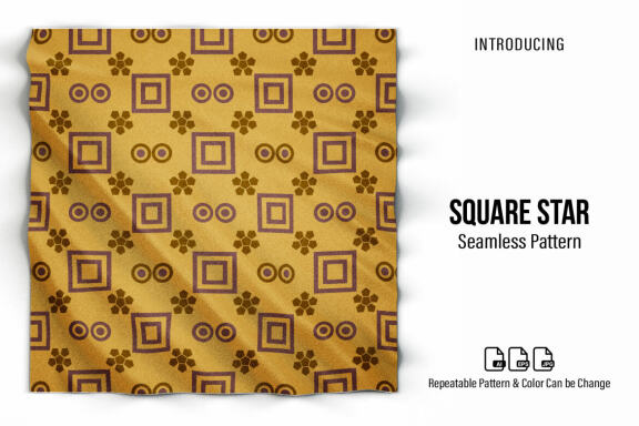 Square Star Seamless Pattern