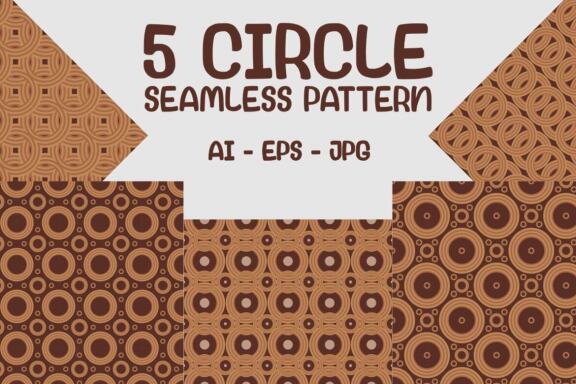 5 Circle Ring - Seamless Pattern