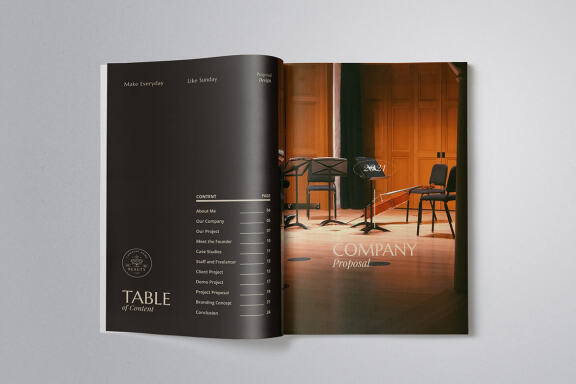 Neat and Elegant Proposal InDesign