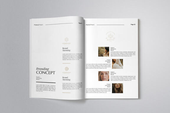 Neat and Elegant Proposal InDesign
