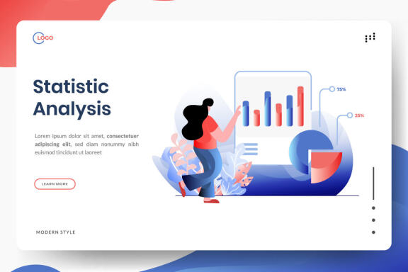 Business Online Marketing flat illustration