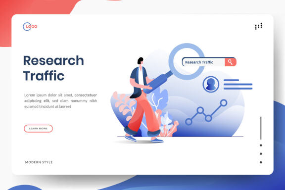 Business Online Marketing flat illustration