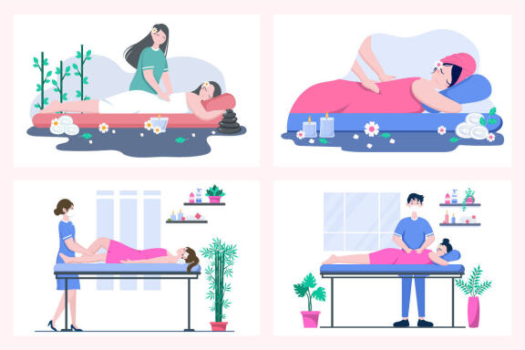 22 Massage and Body Spa Illustration 