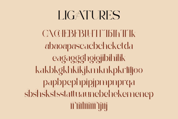 Archwaltz Ligature Serif Font