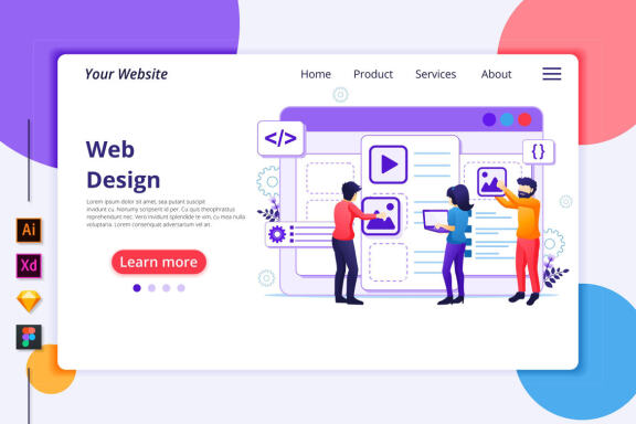 Web design concept - Landing Page
