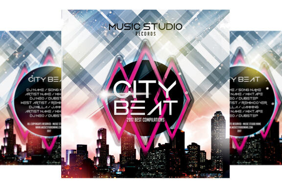 City Beat - CD Cover Template