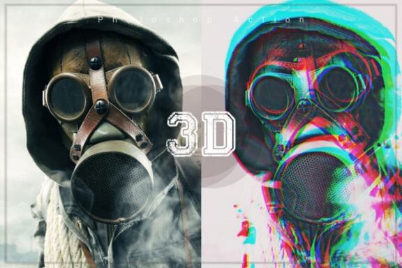 3D Photoshop Action