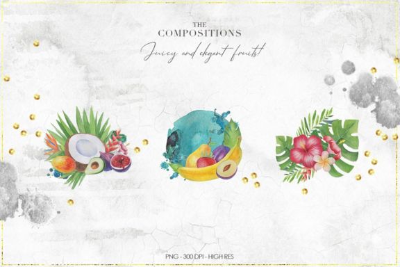 Tropical Watercolor Set