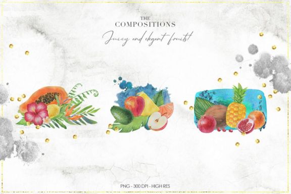 Tropical Watercolor Set