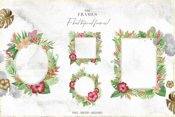 Tropical Watercolor Set