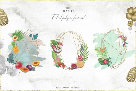 Tropical Watercolor Set