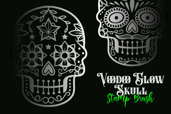 Voodoo glow skull | Stamp Brushes