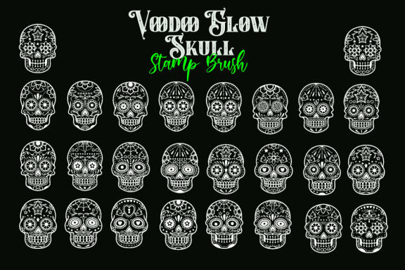 Voodoo glow skull | Stamp Brushes