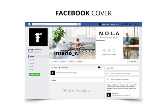 Nola Interior Design Social Media Kit