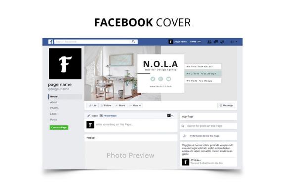 Nola Interior Design Social Media Kit