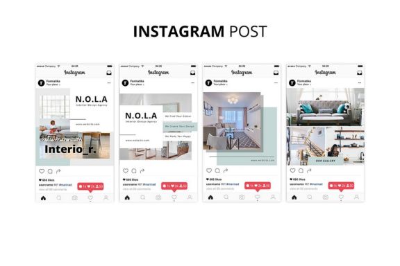 Nola Interior Design Social Media Kit