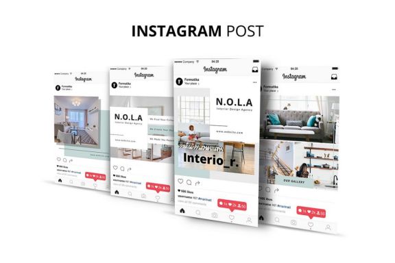 Nola Interior Design Social Media Kit