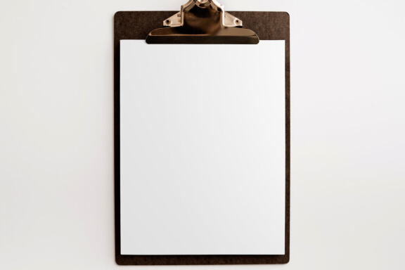 Clipboard Menu Mockup