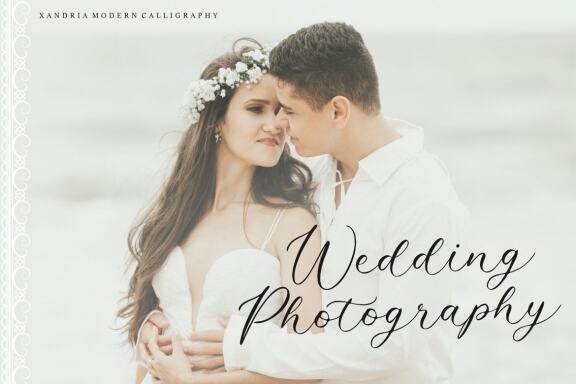 Xandria Beautiful Modern Calligraphy Font