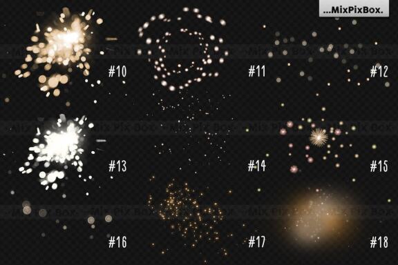 Sparkler Photo Overlays