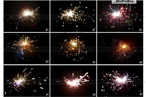 Sparkler Light Photo Overlays