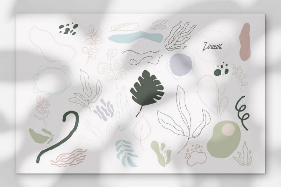 Lineart Abstract Vector Illustration