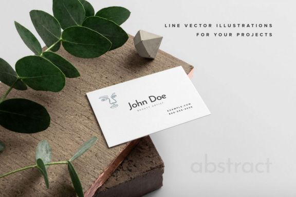 Lineart Abstract Vector Illustration
