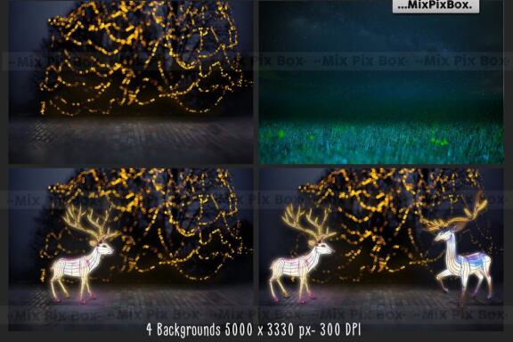 Themed Lantern Overlays and Backdrop