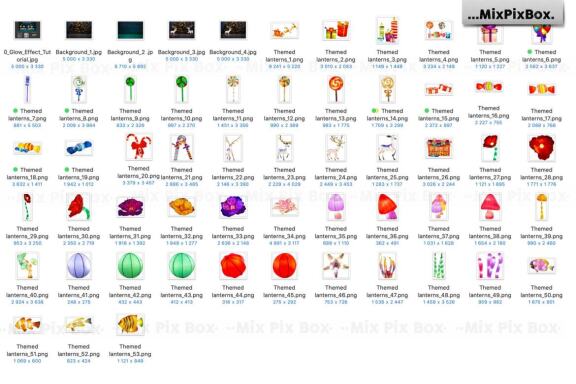 Themed Lantern Overlays and Backdrop