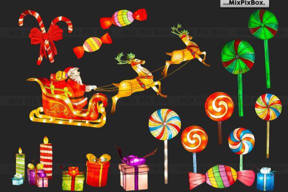 Themed Lantern Overlays and Backdrop