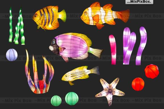 Themed Lantern Overlays and Backdrop