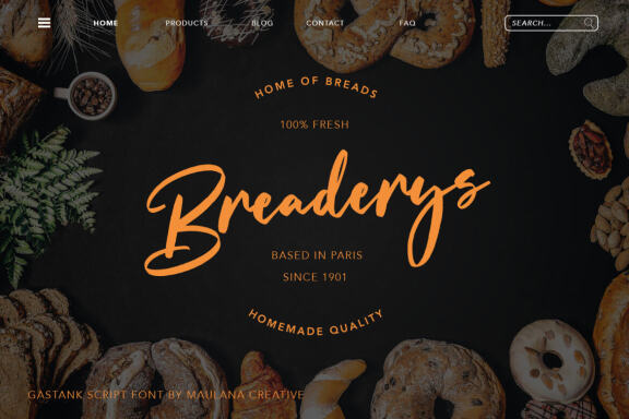 Gastank Script Font