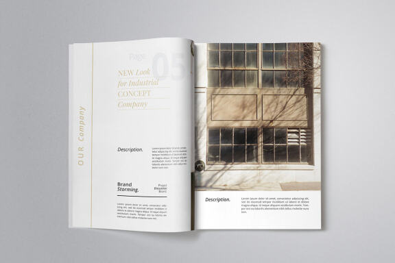 Modern Minimalist Proposal Indesign