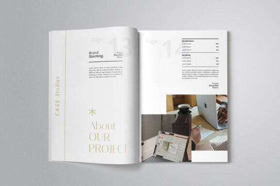 Modern Minimalist Proposal Indesign
