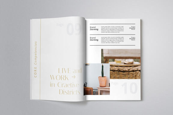 Modern Minimalist Proposal Indesign