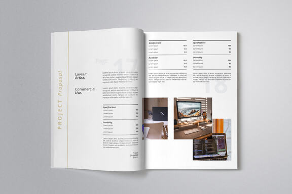 Modern Minimalist Proposal Indesign