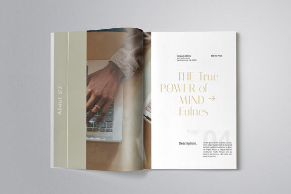 Modern Minimalist Proposal Indesign