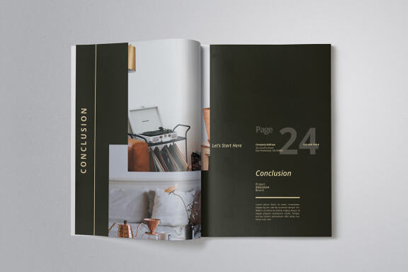 Modern Minimalist Proposal Indesign