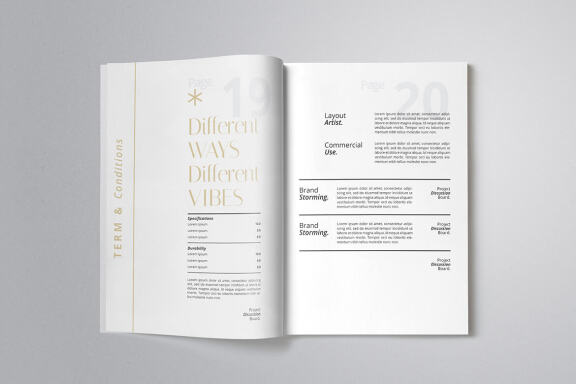 Modern Minimalist Proposal Indesign
