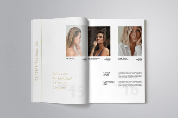 Modern Minimalist Proposal Indesign