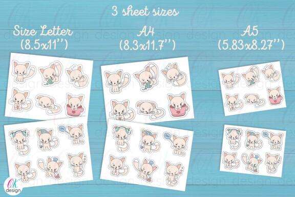 Funny Cats Printable Stickers
