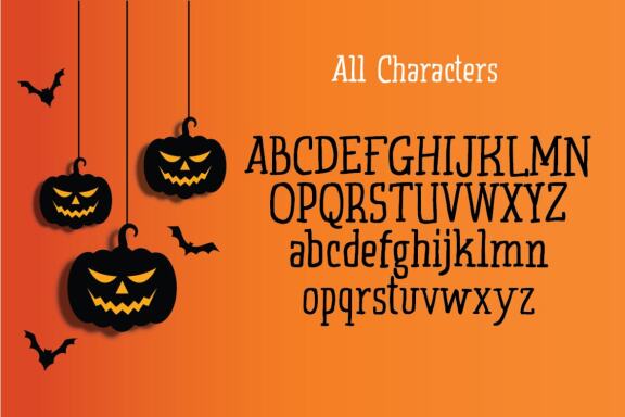 Pumpqeen - Halloween Hand lettered Unique Quirky Font