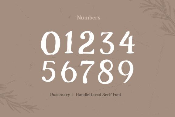 Rosemary - Hand-lettered Serif Font