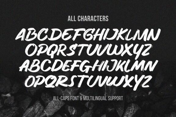 Hunger - Handwritten Brush Font