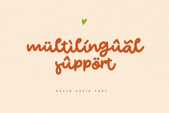 Hello Cutie - Cute Quotes Handwritten Font