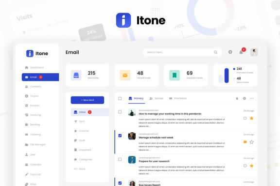 Itone - Modern and Dynamic Admin