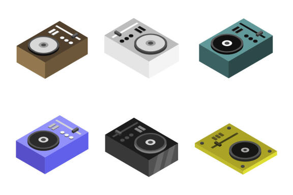 isometric console dj