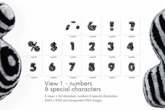 Zebra - 3D Lettering